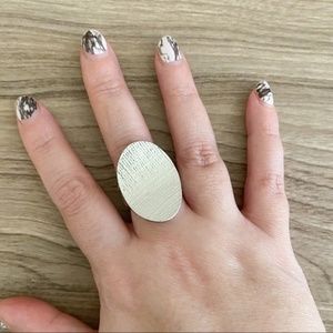 Hammered Statement Ring